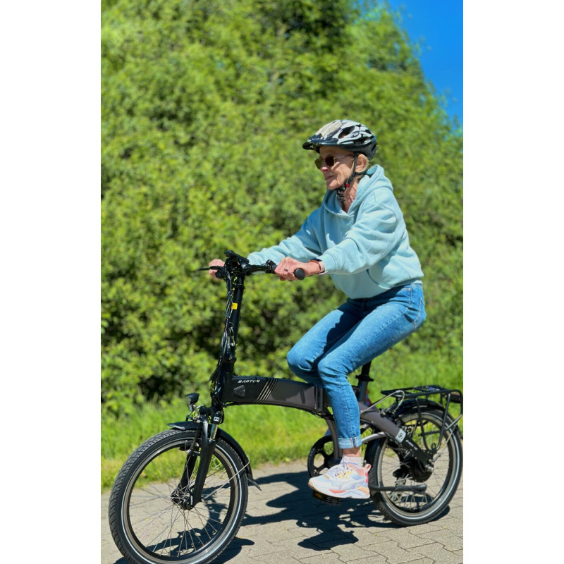 Dobrej jakości składany rower elektryczny - Barton Łódź