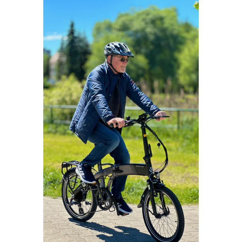 Dobrej jakości składany rower elektryczny - Barton Łódź
